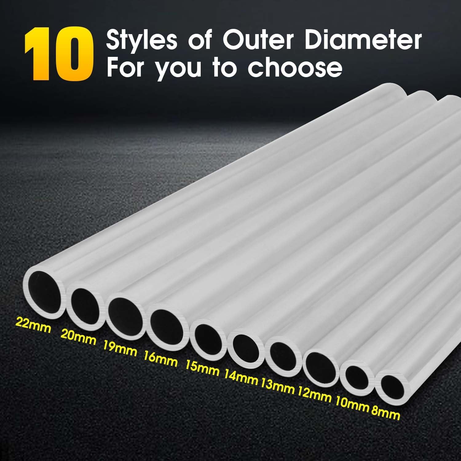 Tube Aluminium 6063 25mm Diamètre Extérieur - 15mm Intérieur - Longueur 100mm - Pour Bricolage Et Projets DIY