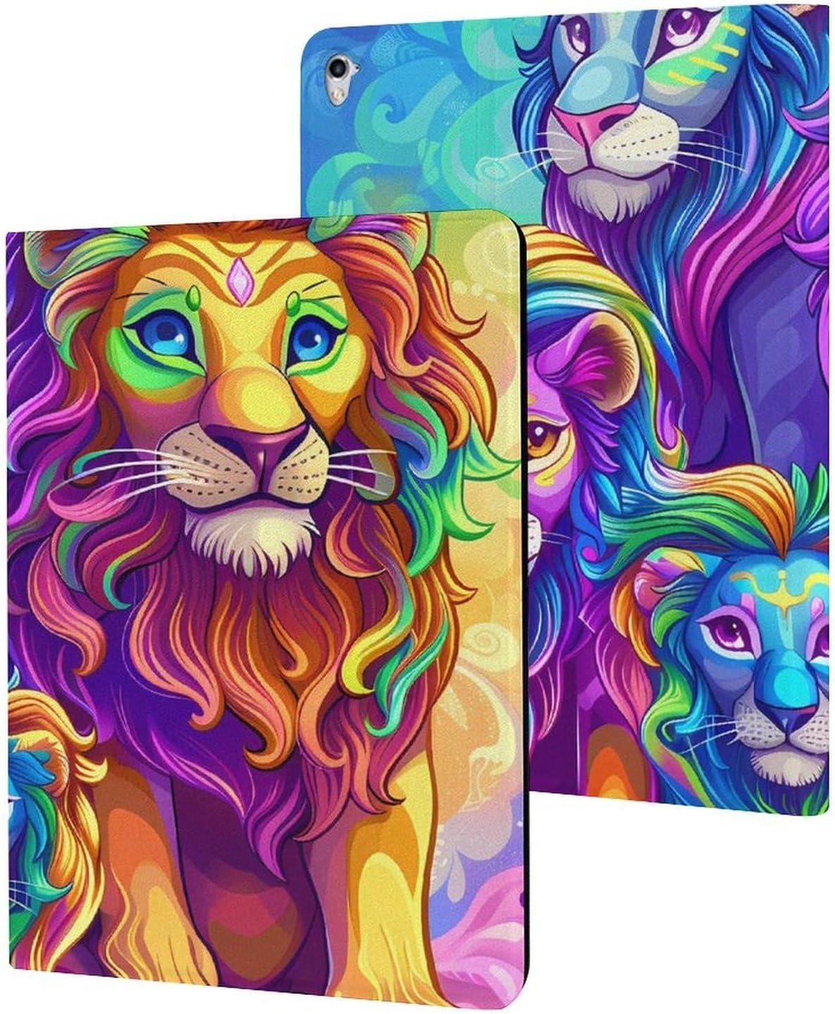 Wild Animals Lion Printed Case Trifold Stand Protective Cover Compatible with ipad Pro/2016 ipad Pro (9.7in)