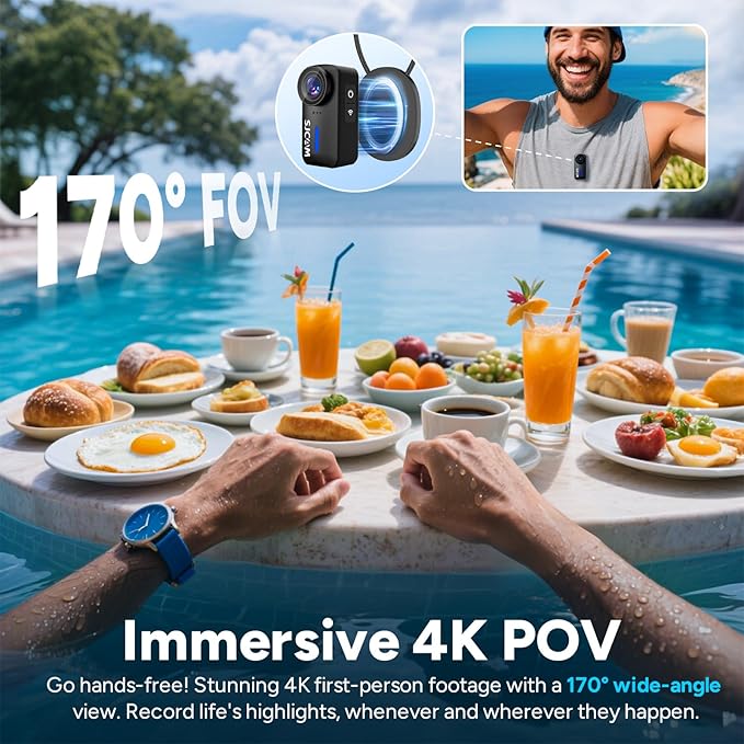 SJCAM C110+ 4K Mini Body Camera miniatura 2