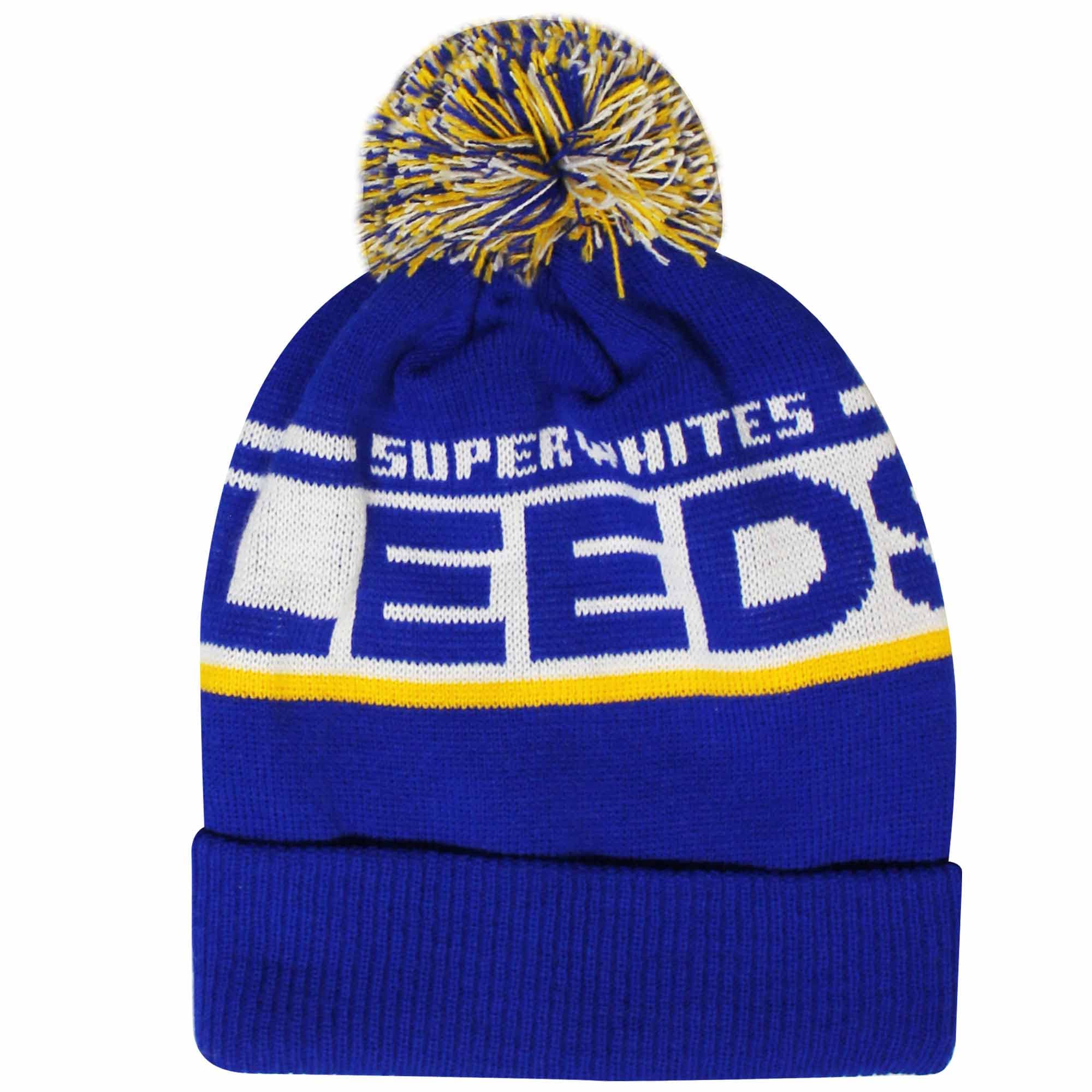 Gifts 4 All Men's Multi Leeds Utd Football Fans Ski Bobble Hat, Woolly Souvenir And Match Day Hat