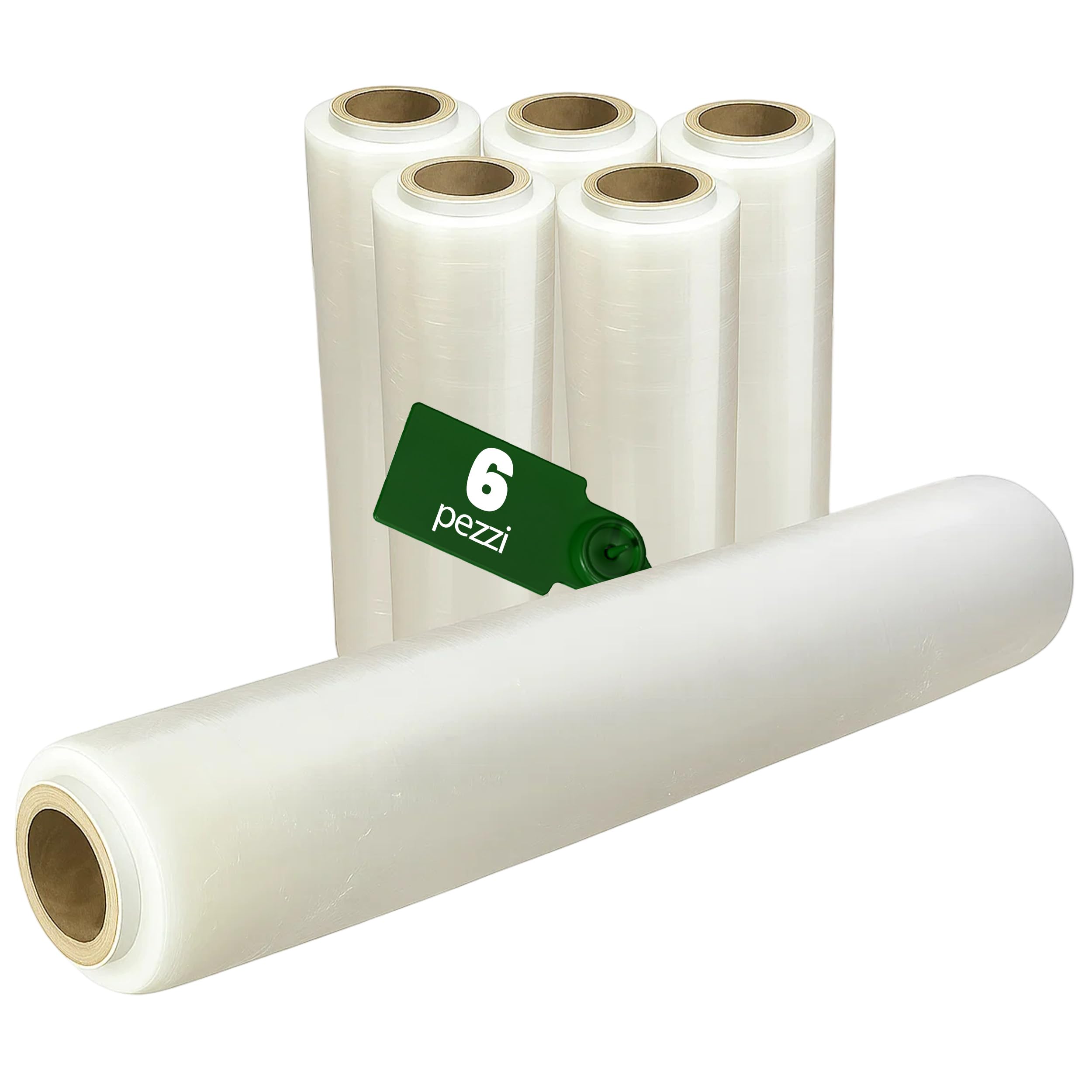 PLASTISAK - Pellicola Trasparente per Imballaggio 3 kg 6pz - Film Professionale in Cellophane per Protezione Oggetti