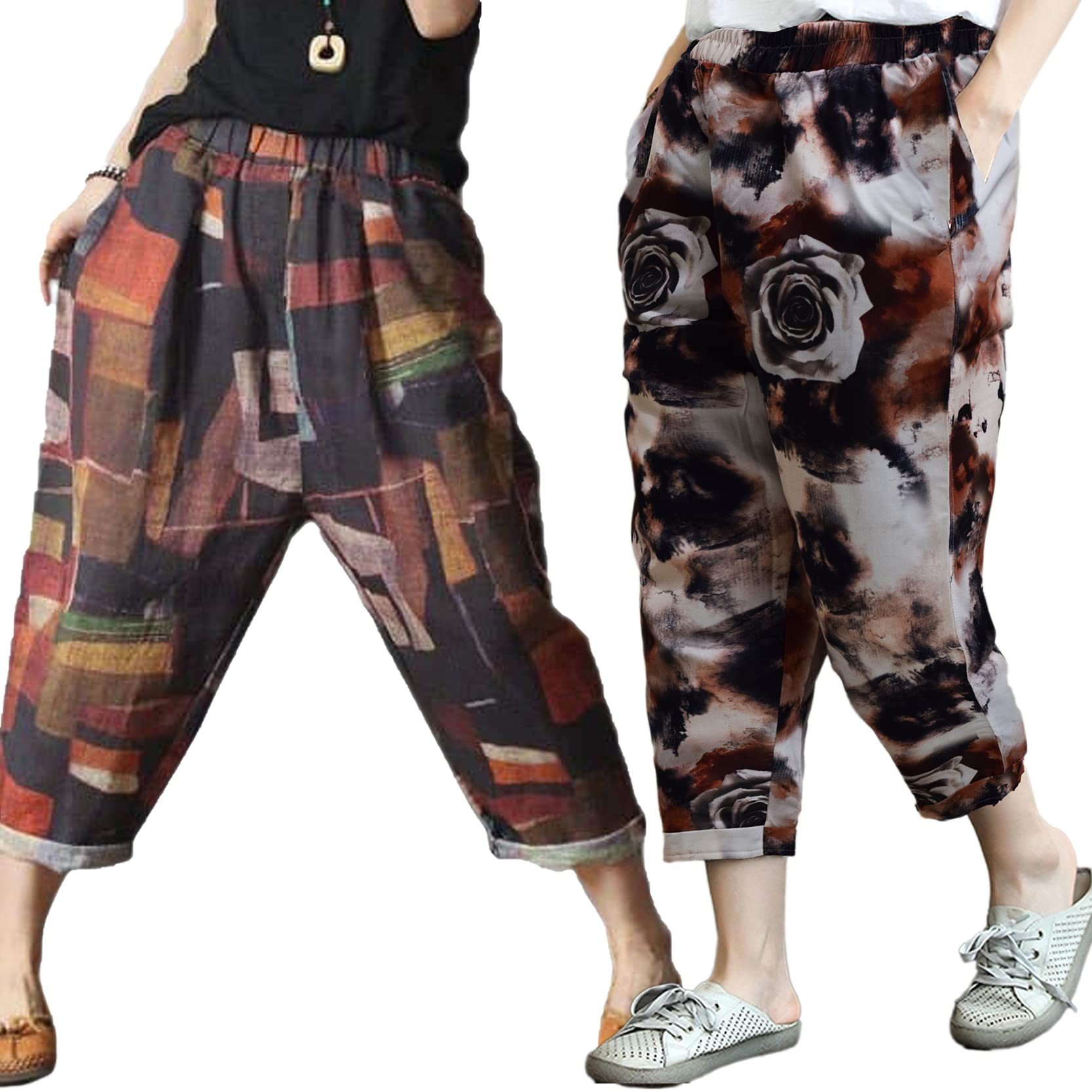 evalaxy Capris Combo for Womens & Girls (Pack of 2)-picture-55