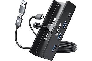 Exquisite ORICO Clamp USB Hub: Aluminum 4-Port Hub Solution