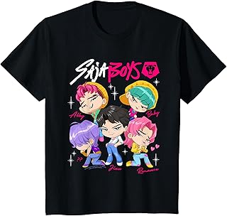Comprar KPop Demon Hunters Saja Boys Chibi Poster Camiseta