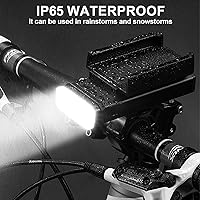 Vista 7 de 4800 Lumen Bike Lights, USB-C Rechargeable Bicycle Light, Super Bright Bike Lights for Night Riding, IP65 Waterproof Bicycle Headlight, for