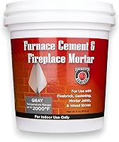 Meeco's Red Devil 1353 High-Temp Furnace Cement & Fireplace Mortar - 3000°F Silicate for Firebricks, Stoves, Boilers (16oz Tub) Made in USA