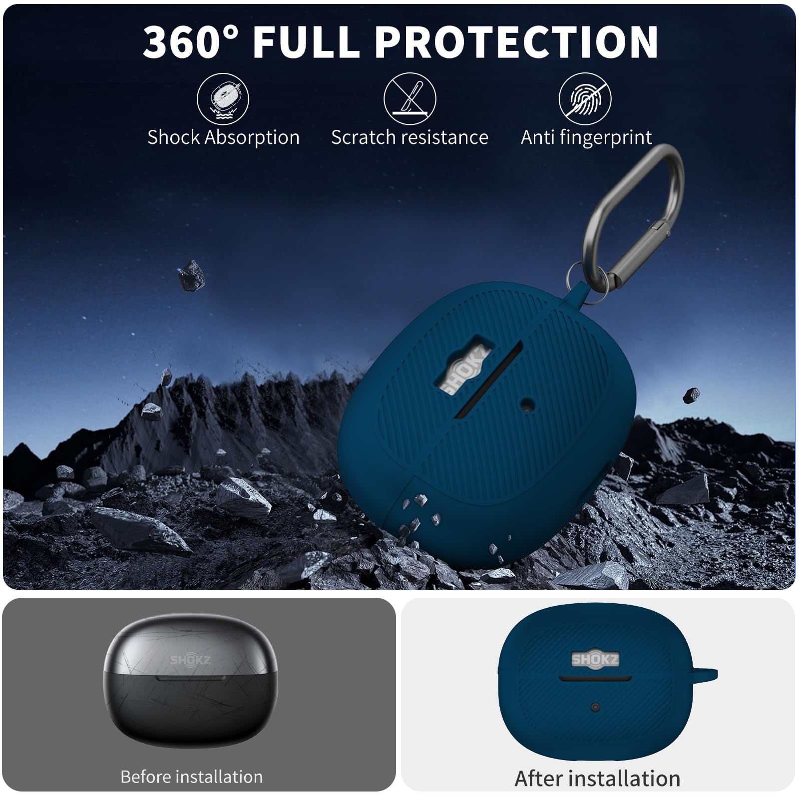 Amazon.com: TUDIOW for SHOKZ OpenDots ONE Case, Soft Silicone