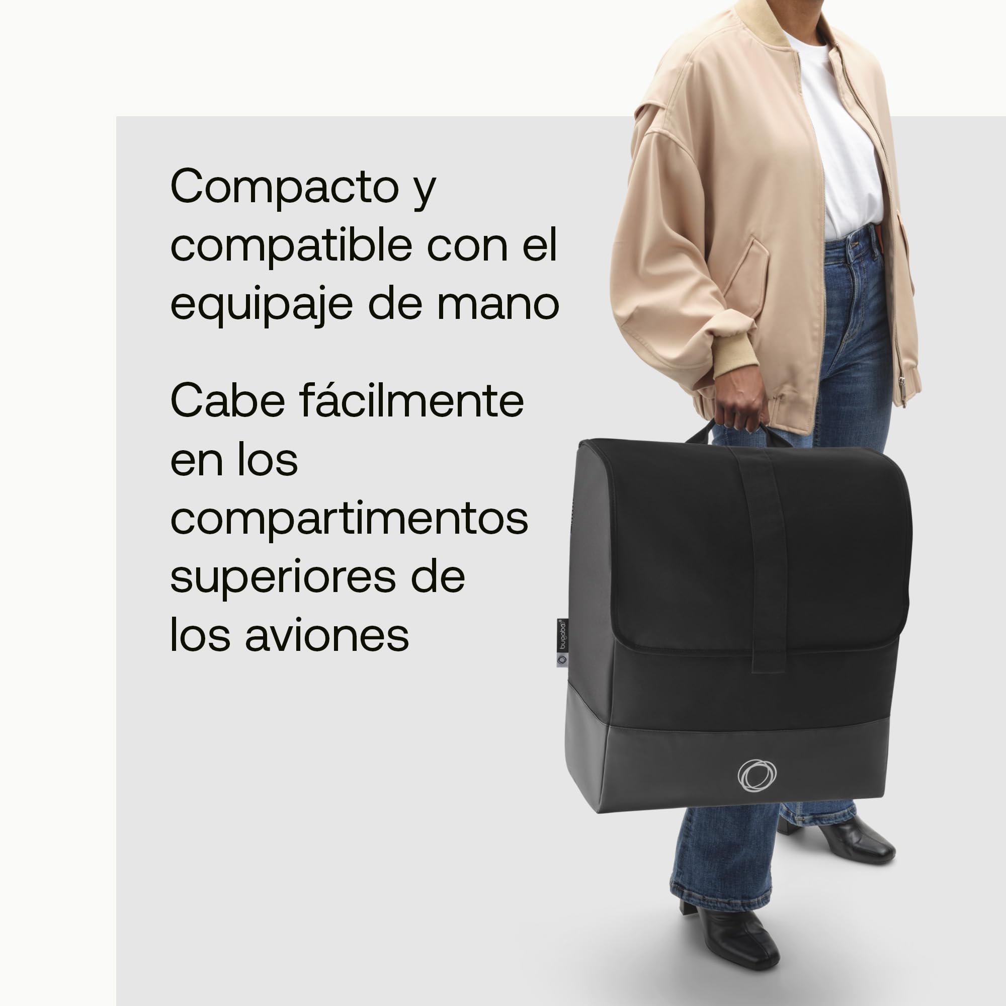 Bugaboo Bolsa de Transporte para Carrito Butterfly, Compatible con IATA para la Cabina del avión, Resistente, fácil de Transportar, Espacio Extra para Guardar Accesorios del bebé y Base Acolchada