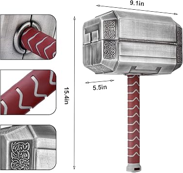 Hammer Tool Set, Multifunctional Hammer Tool Box, Excellent Novelty Gift for Men, Silver