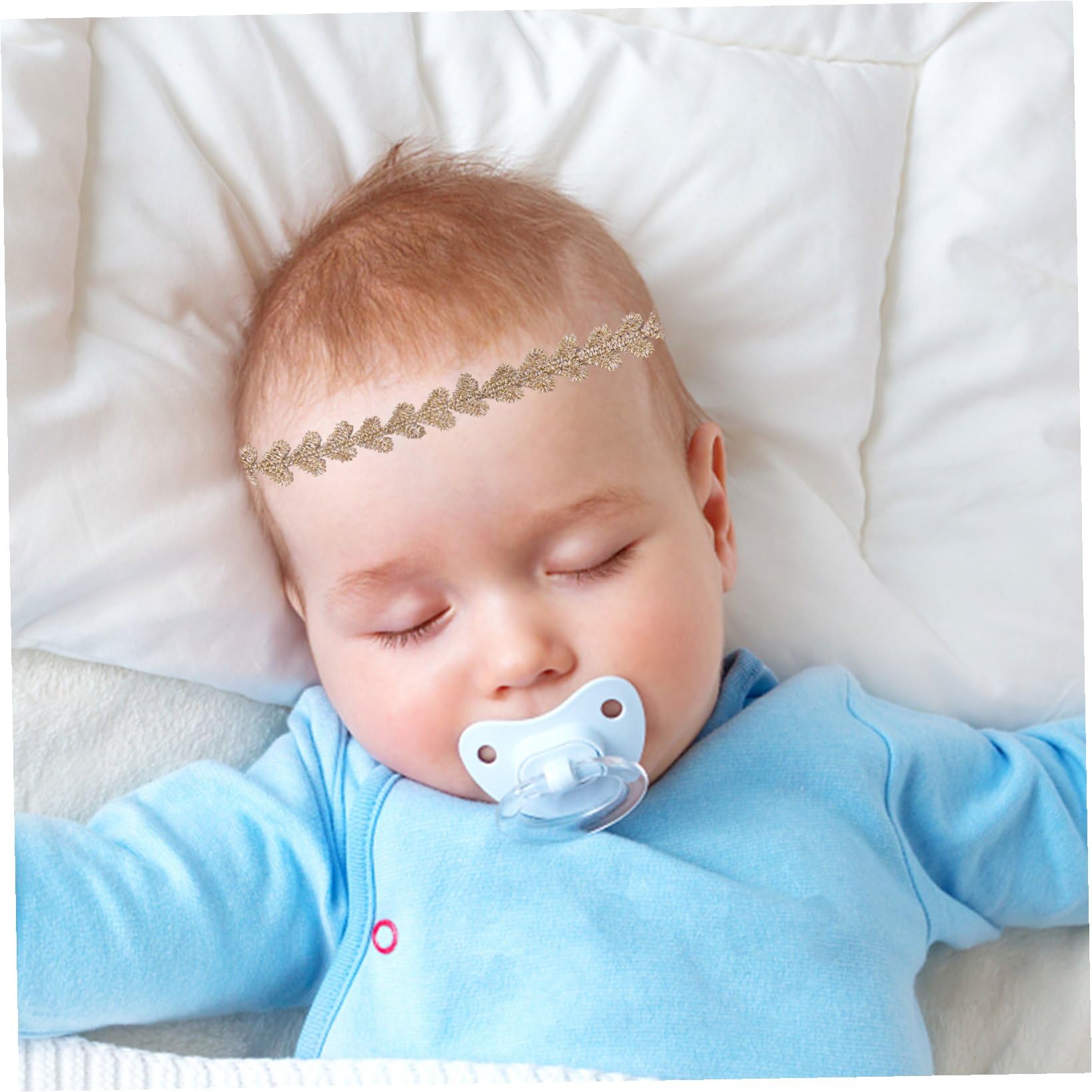 Housoutil 18piezas Para Accesorios De Cabello Encaje y Flores Adorable Para Bebés y Para Fotografía y