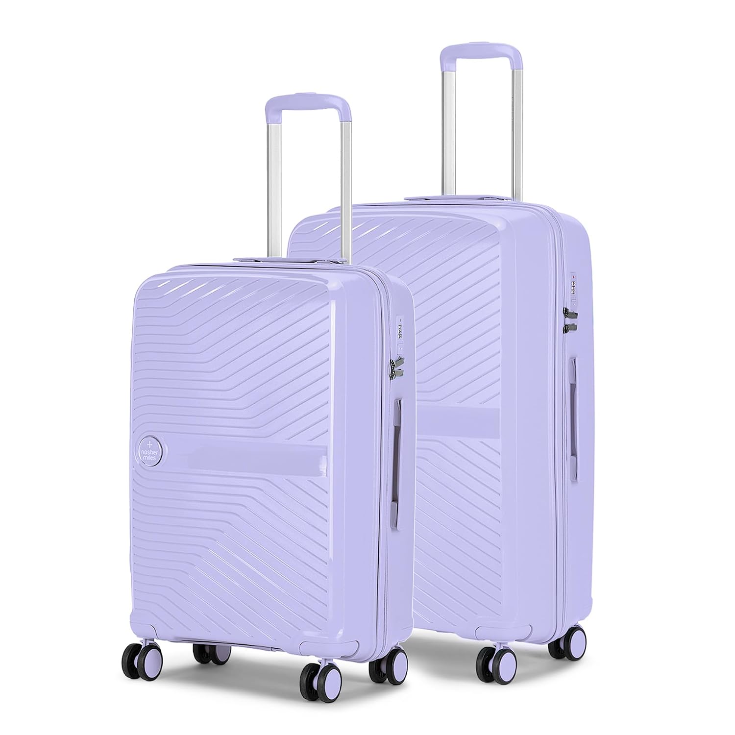 Nasher Miles Bruges Hard-Sided Polypropylene Luggage Set of 2 | 65cm & 75cm | 8 Wheels Medium & Large Trolley Bag for Trav... - Review, Price and Buying Guide
