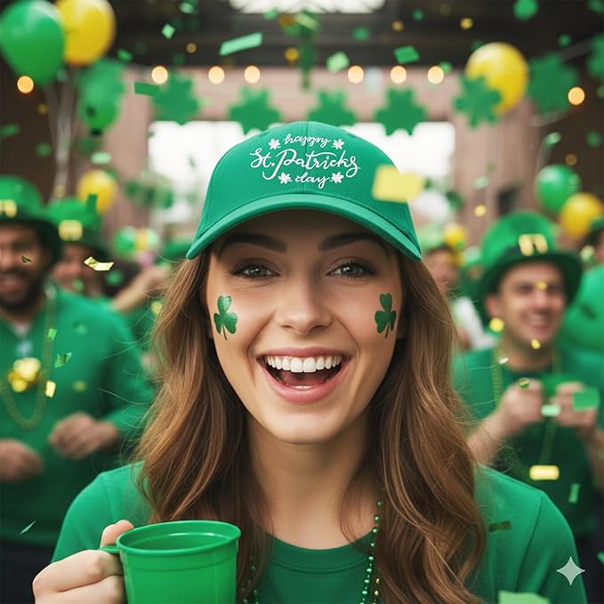 Gorra Trucker St Patrick's Day Verde para Hombre y Mujer miniatura 6