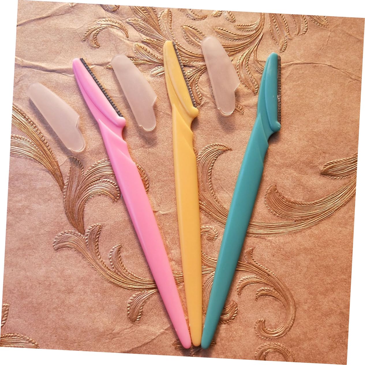 PACKOVE 24pcs Stainless Steel Eyebrow Scraper Eyebrow Razor Eyebrow Hair Trimmer Eyebrow Trimmer Facial Razor Eyebrow Shaver Random Color