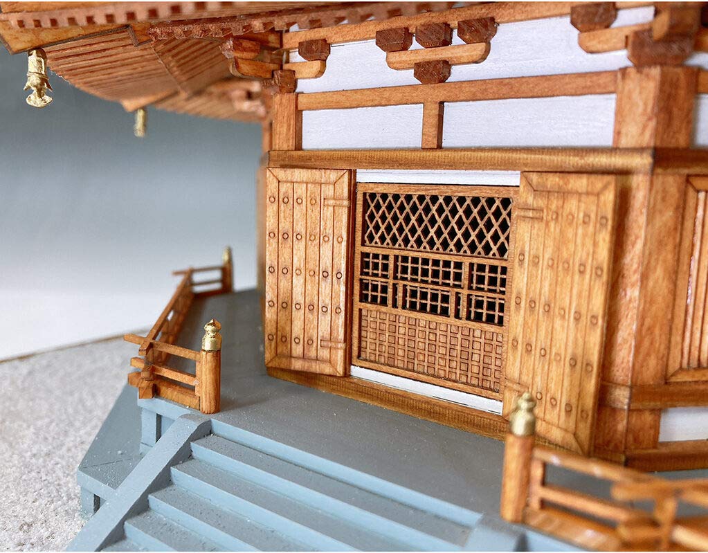 Amazon | ウッディジョー/木製建築模型 1/75法隆寺・夢殿+塗料