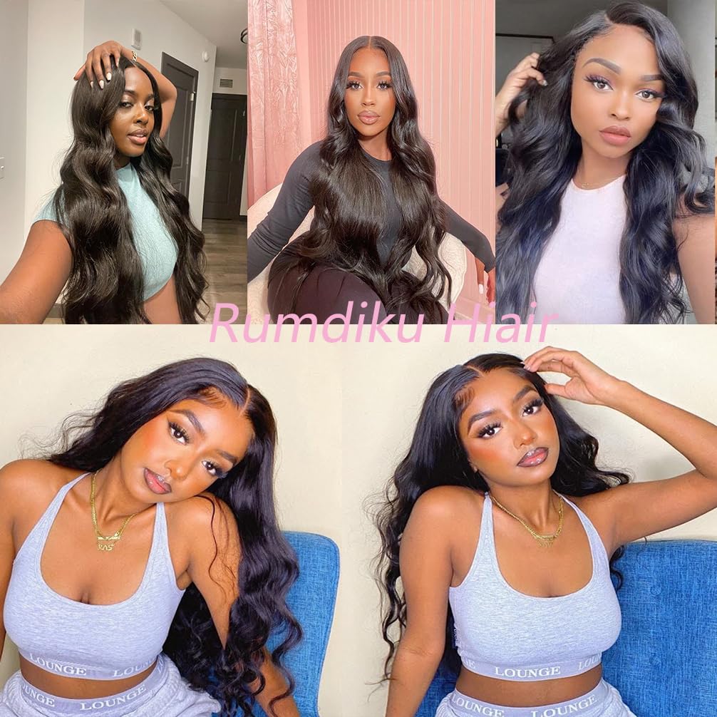 Human Hair Bundles Body Wave 28 Inch 100% Unprocessed Brazilian Virgin Deals Human Hair Extensions Weave Natural Black