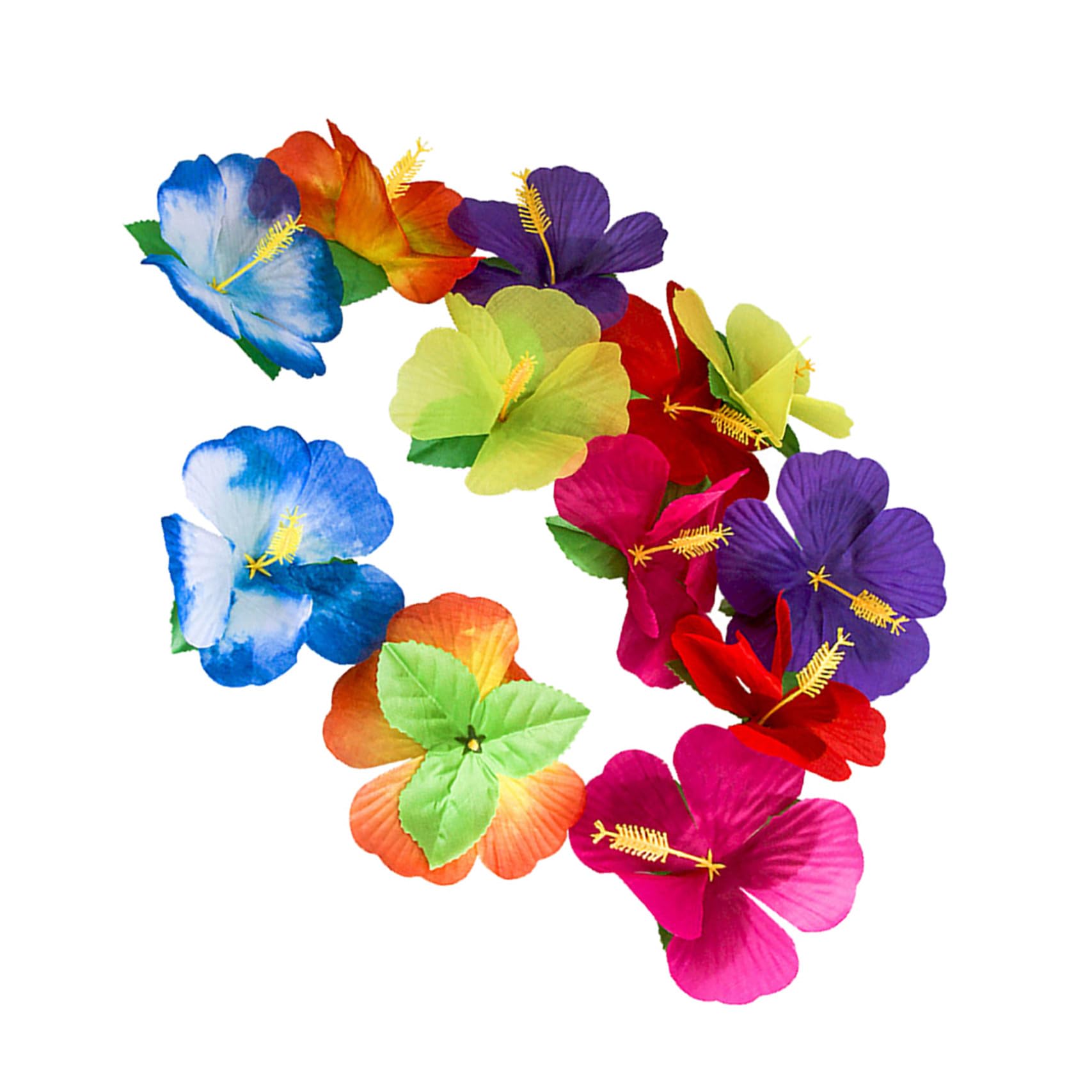Fleurs artificielles hibiscus en tissu sans arrosage pour décoration de table de fête hawaïenne