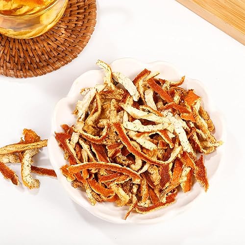Miniatura 2 de Tiras secas de cáscara de mandarina, té de hierbas de cáscara de naranja 100% seca, té de hierbas natural puro, para hacer sopa o preparar té. (3.52