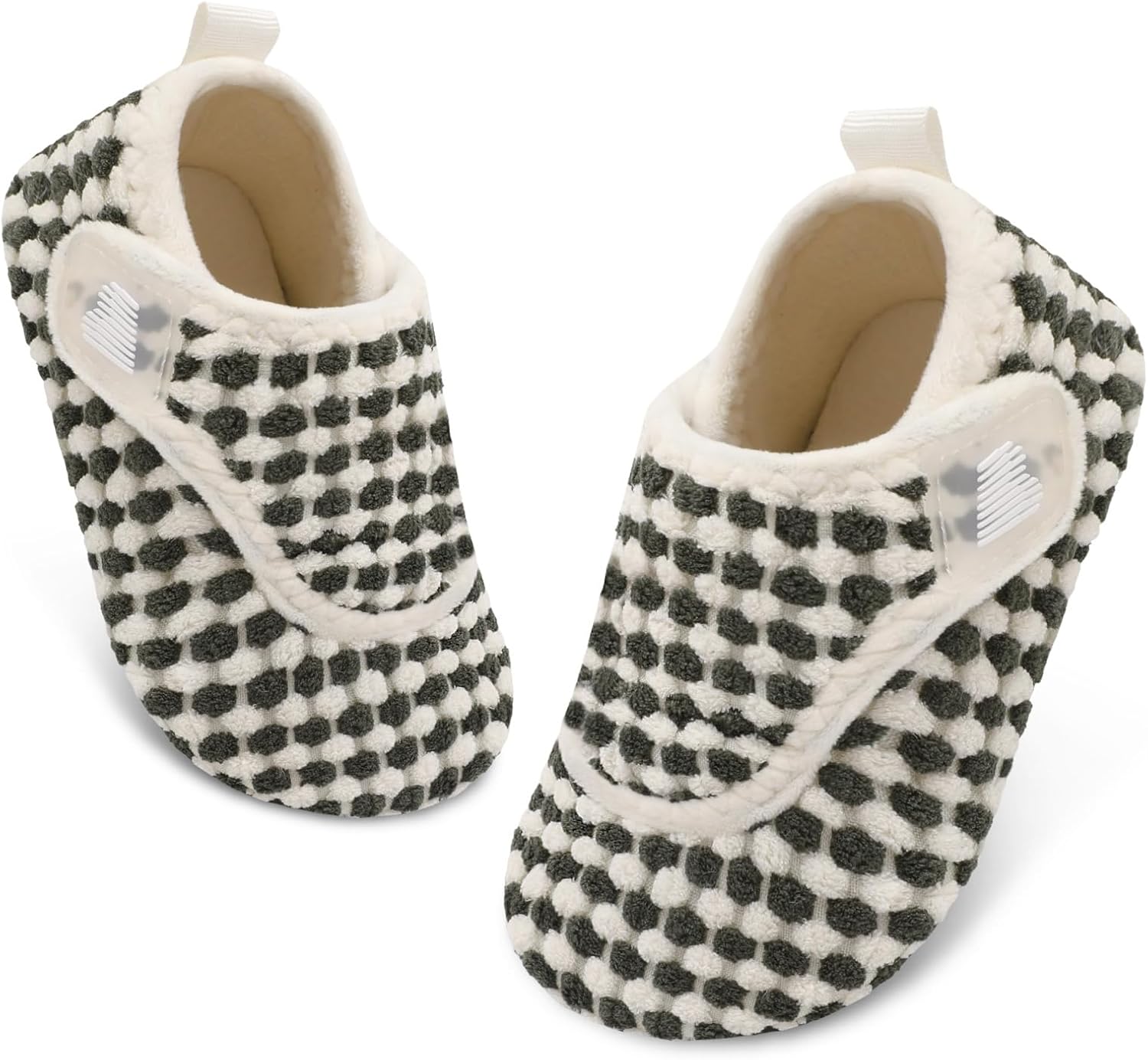 BARERUN Toddler Slippers Boys Girls House Shoes Warm Kids Slippers With Non-Slip Rubber Sole Fuzzy Cozy Walking Shoes Indoor/Outdoor