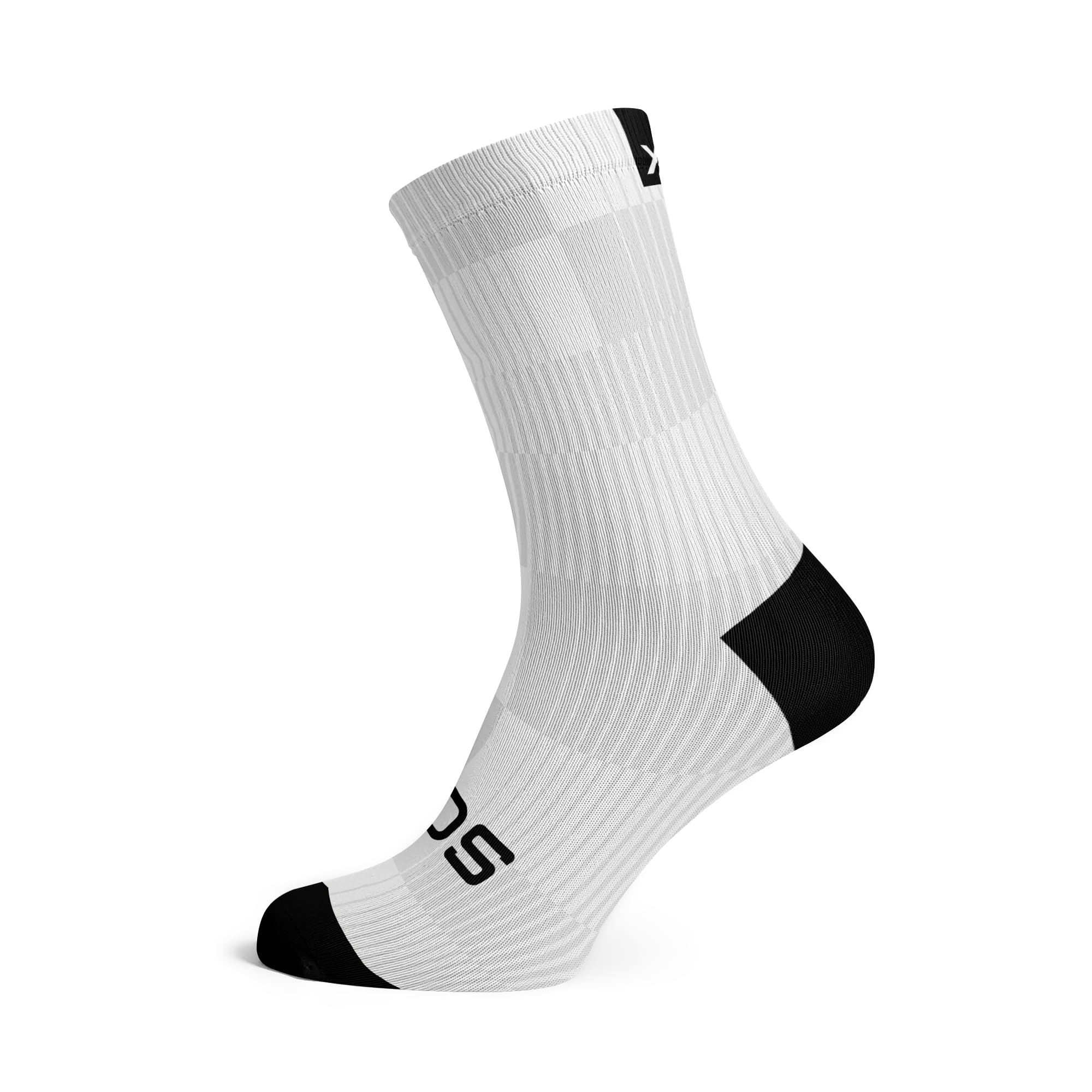 Sox Slight White Crew Socks, White, 42-47