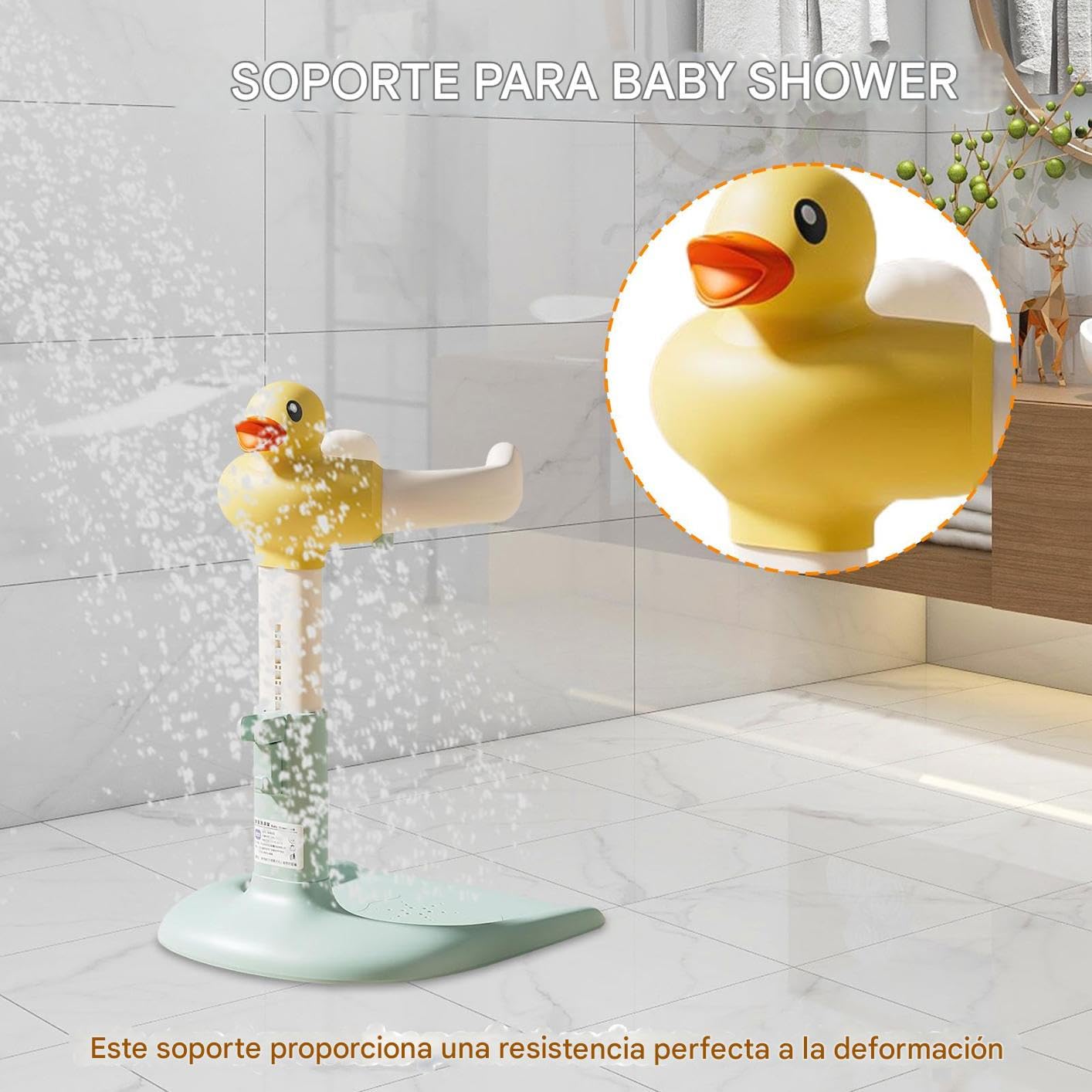 Soporte De Pie Para Baño De Bebé, Baño De Pie Para Bebés, Altura Ajustable | con Base Antideslizante para Bebés de 6 a 24 Meses