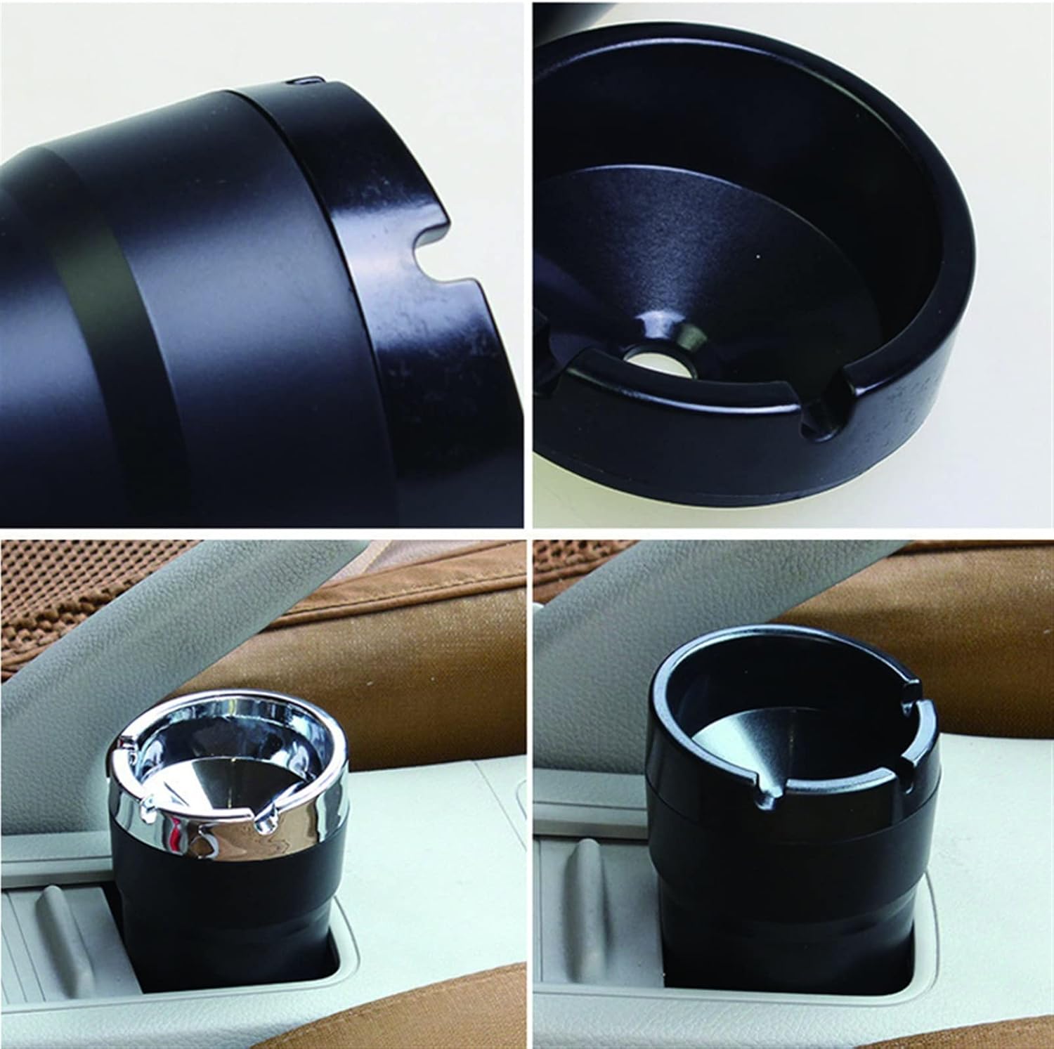 Ashtray ABS Car Ashtray Portable LED Light Cigarette Smoke Ashes Holder Suitable Car Ash Tray Ash Tray