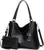 Long Keeper Large Handbags for Women - Leather Tote Bags Crossbody Hobo Shoulder Bags Women Fashion Satchel Bag with Ladies Purses Set