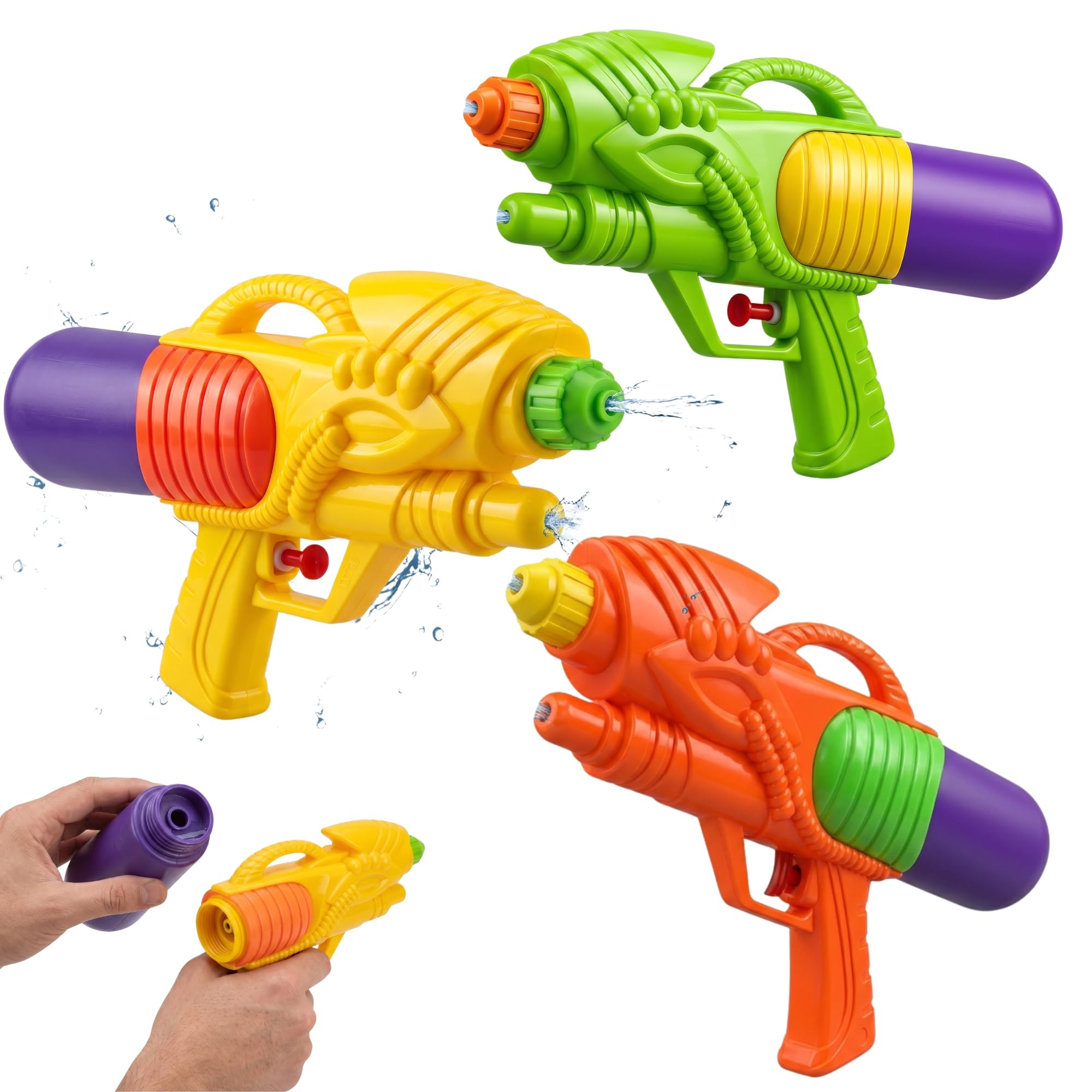 Kids Water Gun, 1 Random Colour Refillable Water Blaster, Summer Water Pistol Toy for Beach, Garden, Pool, Outdoor Water Fight & Holiday Games Size-29cm