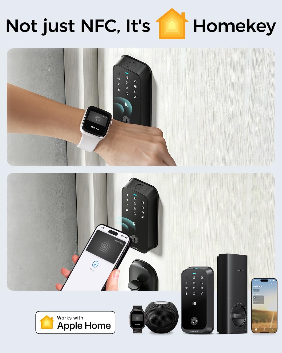 WiFi Smart Lock HomeKey Keyless Entry Door Lock Fingerprint Deadbolt 3 71d1KteA3VL. AC SL1500