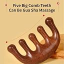 NETXE Wooden scalp massager for hair growth | Wood Head scalp massage comb tool - Gua Sha for hair massager | Wooden wide tooth comb hair massager for hair growth | Head messages for Scalp gallery image