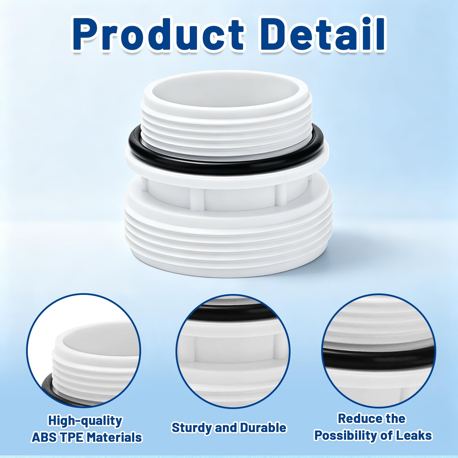 4 szt. Adapter węża basenowego, zestaw złącza basenowego 4560,4560 wąż basenowy 40 mm do 1 1/2 cala, kompatybilny z pompami filtrującymi Intex Coleman