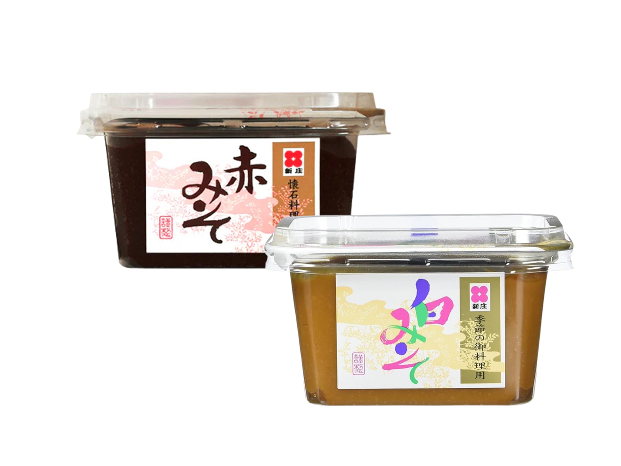 SHINJYO Miso Paquete doble – Pasta de miso oscuro y claro – Shiro & Aka – Paquete doble original Japón – OG ASIA – 600 g