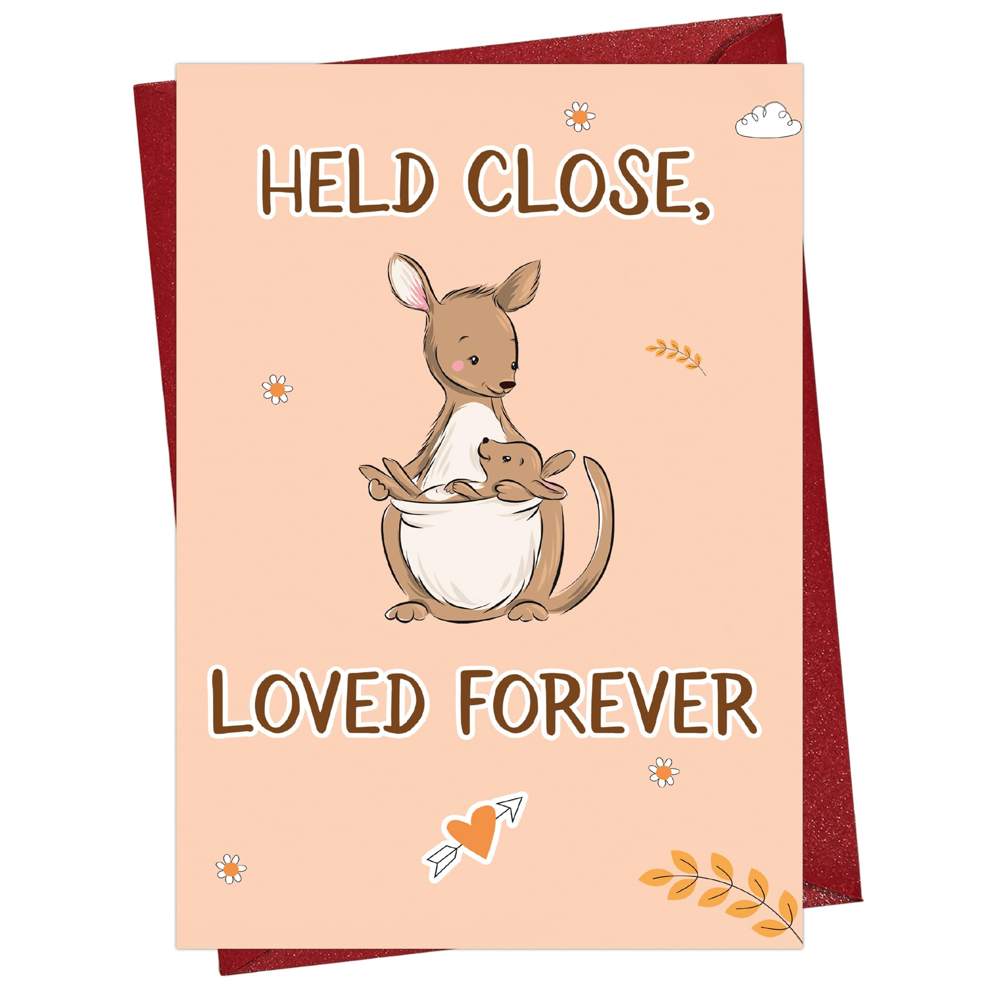 Cheerin Sweet Mothers Day Card for Mom – Birthday Card with Envelope from Daughter, Son or Husband – Heartfelt Mother's Day Cards for Stepmom, Grandma