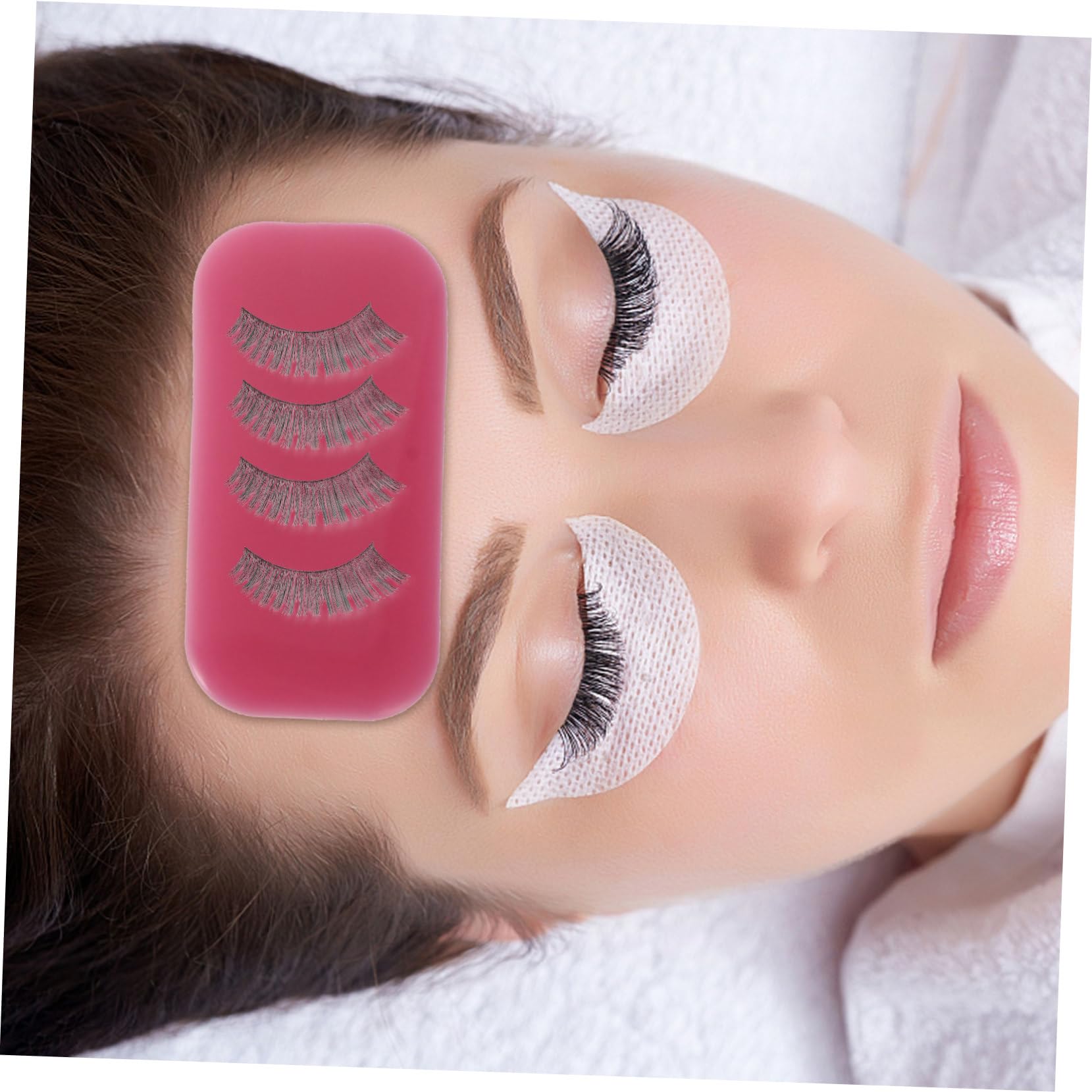 Baluue Lash Extension Supplies 5pcs Silicone Eyelash Grafting Pad Durable Easy to Use
