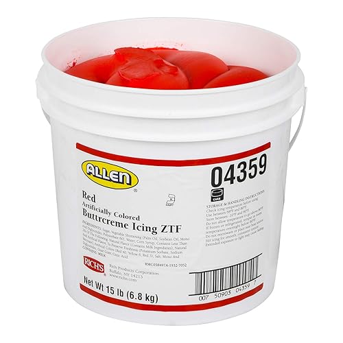 Miniatura 2 de Rich's JW Allen ZTF, glaseado rojo prebatido, cubo de 15 libras