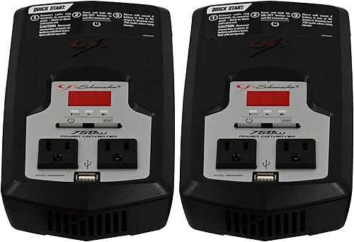 Miniatura 8 de Schumacher Electric Convertidor de corriente CC a CA, XI75DU, 750 vatios continuos, 1500 vatios de pico, 2 salidas de CA, puerto USB de 2 amperios