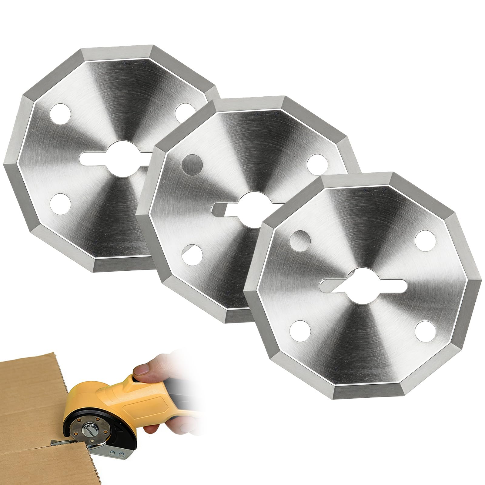 Set di lame rotonde da 40 mm, lame di ricambio per taglierino, lame rotanti affilate, lame rotanti da 6 mm, taglierina per cartone, consente una rapida sostituzione della lama
