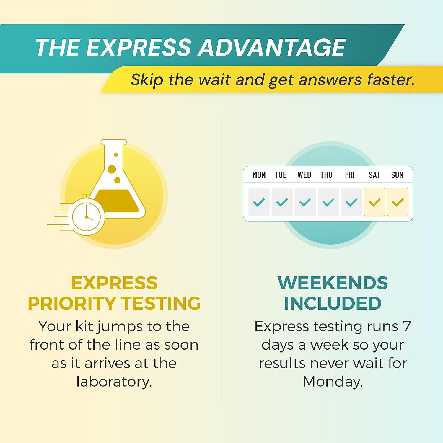 Genetrace Express DNA Paternity Test - Premium Priority Testing, Weekends Included - Lab Fees & Shipping Included - At-Home DNA Test Kit for Father and Child
