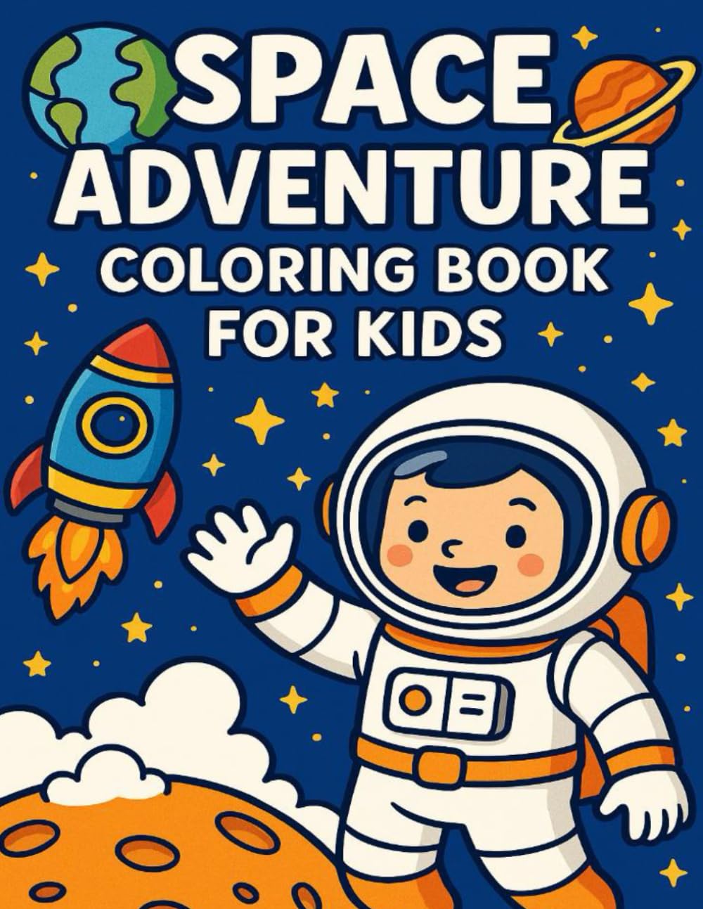 Space Adventure: Coloring Book for Kids