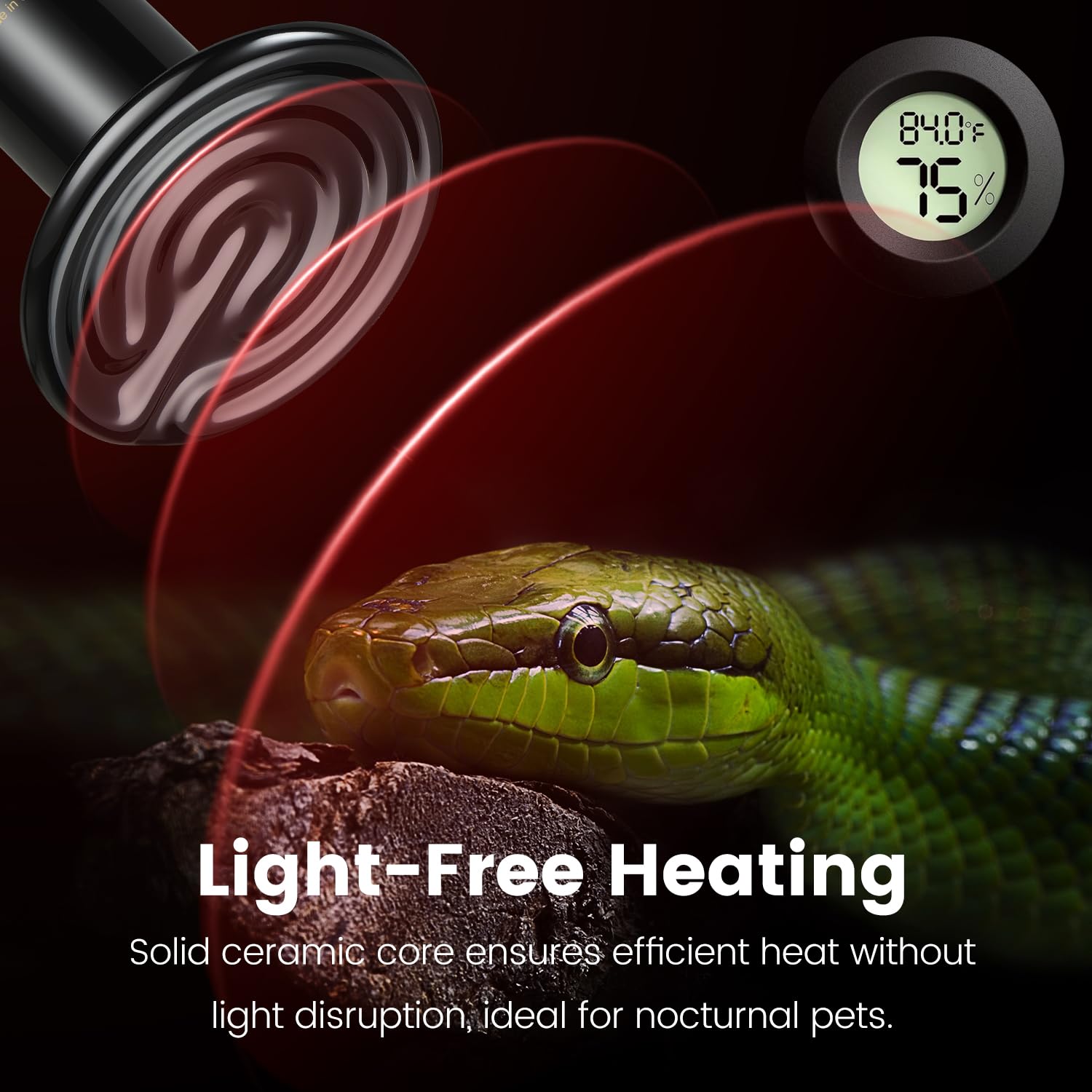 Deep Dome Light Fixture 8.5", Heat Lamp Max 200W, Tank Lighting Fixtures, UVB Reptile Light, Accessories 2 Packs E26 - image 4