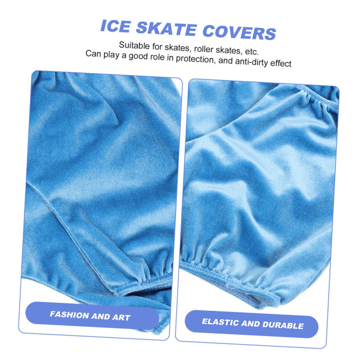 Toddmomy 5paires Couvre-Chaussures De Patinage Polyester pour Patins à Glace Et Roller Housses Protectrices Résistantes à Ciel