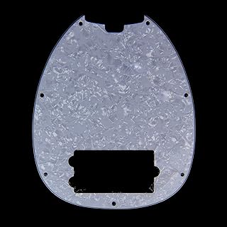 Replacement OLP Bass Guitar Style Pickguard, 4ply White Pearloid