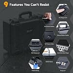 Lykus PVC2 Étanche cas dur avec diviseurs rembourrés pour appareils photo, objectifs, petits stabilisateurs, double DJI Les drones Mavic/Air/Mini/Flip [CASE ONLY]