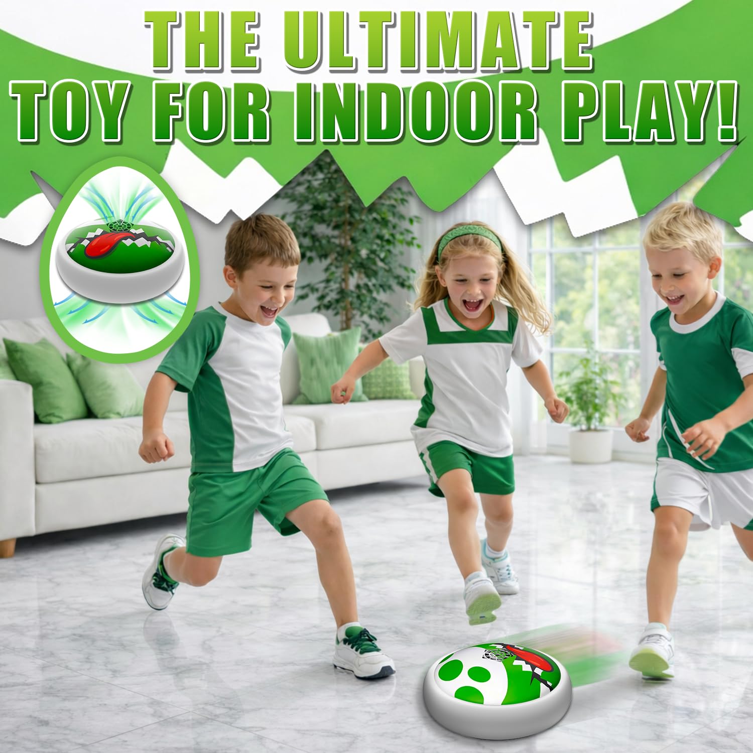 Yosi Hover Fußball für Kinder, Super Bro Spielzeug, Air Power Football Spielzeug mit LED, Indoor Fussball Spiel für Jungen Mädchen 3-12 Jahre, Kinder Geschenke 3-10 Jahre