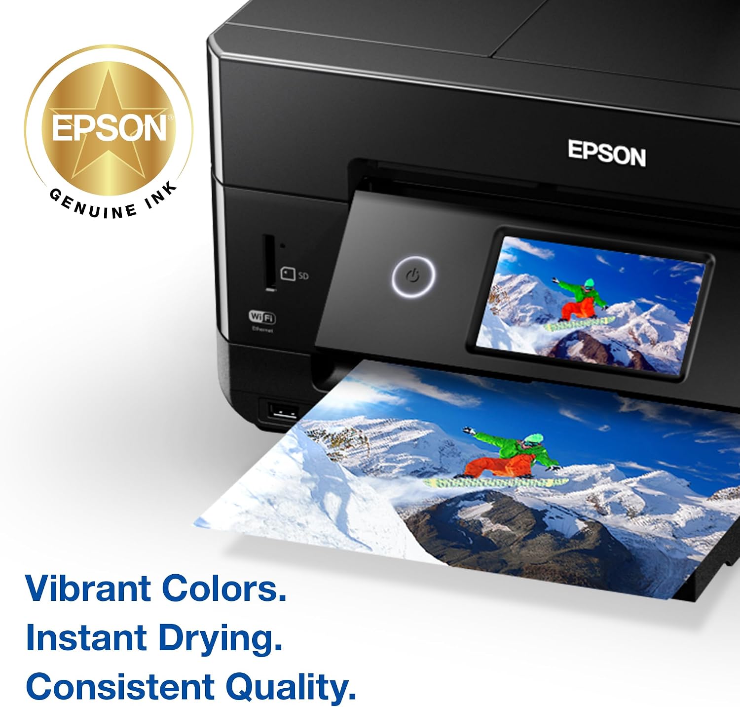 EPSON 410 Claria Premium Ink Standard Capacity Photo Black & Color Combo Pack (T410520-S) Works with Expression XP-530, 630, 640, 7100, 830