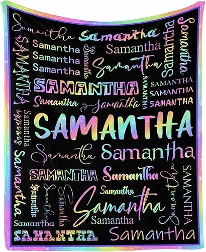 D-Story Mantas de Sofá Personalizadas con Nombre, Mantas Personalizadas con Texto, Mantas Personalizadas para Niños, Adultos, Mujeres y Hombres,