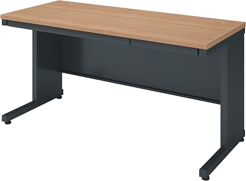 Manufacturer Delivery, Installation, AssemblyKokuyo Invento Office Desk, Flat Desk, Rustic Medium x Black, Office Desk, Work Desk, Width 140 x Depth 60 cm, TKG-B146E6AMP2