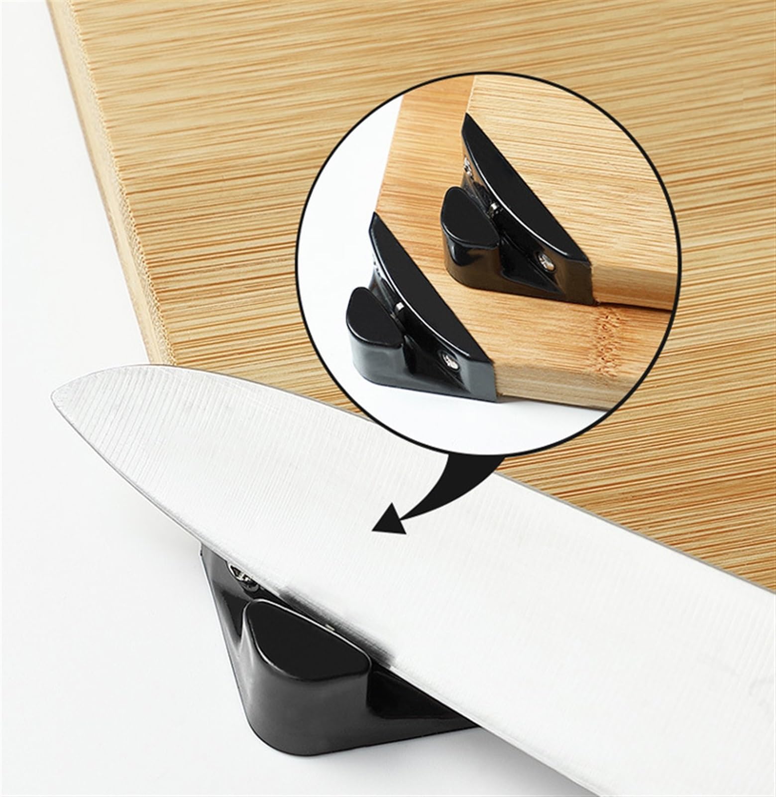Tabla de Corte Profesional Tablas De Cortar De Bambú Para La Cocina, Tabla De Cortar Con El Bloque De Bambú Del Carnicero De La Tabla De Cortar De La Piedra De Afilar Resistente y Antideslizante(32*45