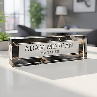 14 Home Office Setup Ideas for Practical Everyday Work 41 ARTBLOX | Custom Name Plates for Desk, Ideal Office Decoration for Men a...