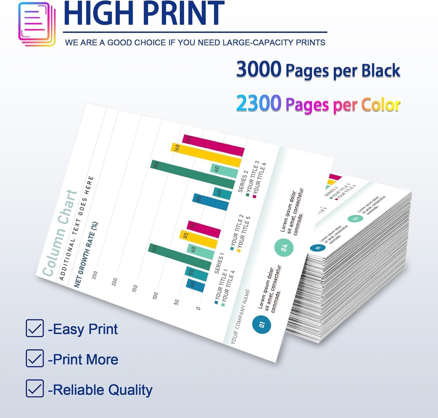 TN227 High Yield Toner Cartridge 4 Pack Replacement for Brother 227 TN-227 TN223 Toner for MFC-L3770CDW MFC-L3710CW MFC-L3750CDW HL-3210CW HL-3230CDW Printer Toner, TN-227BK/C/M/Y