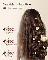 Vista 3 de Hair Dryer, 160000 RPM High-Speed Brushless Motor with 500 Million Negative Ions, Professional Ionic Blow Dryer with Magnetic Diffuser &